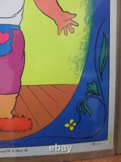 Vintage Try it You'll Like it Black Light Poster 1971 In#G438