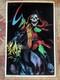 Vintage Velvet Blacklight Neon Poster Death Rider 933 Funky Enterprises 1980