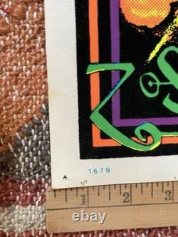 Vintage Velvet Blacklight Neon Poster LED ZEPPELIN 1980 SCORPIO POSTERS