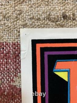 Vintage Velvet Blacklight Neon Poster LED ZEPPELIN 1980 SCORPIO POSTERS