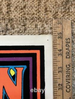 Vintage Velvet Blacklight Neon Poster LED ZEPPELIN 1980 SCORPIO POSTERS