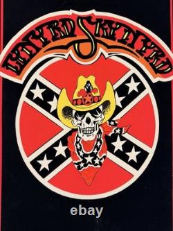 Vintage Velvet Blacklight Neon Poster LYNYRD SKYNYRD Funky Enterprises 1980 CUT