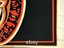 Vintage Velvet Blacklight Neon Poster LYNYRD SKYNYRD Funky Enterprises 1980 CUT