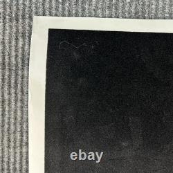 Vintage Velvet Blacklight Poster Pirate Skeleton Deadman's Hand Liquid Blue