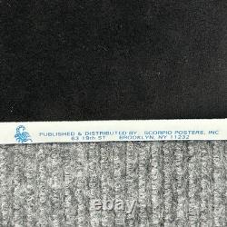 Vintage Velvet Blacklight Poster Pirate Skeleton Deadman's Hand Liquid Blue