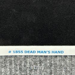 Vintage Velvet Blacklight Poster Pirate Skeleton Deadman's Hand Liquid Blue