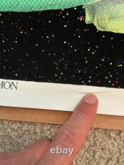 Vintage Velvet Blacklight Poster The Demon Psychedelic Decor Thought Factory1974