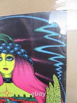 Vintage Virgin waters black light Poster 1971 Saladin 19708