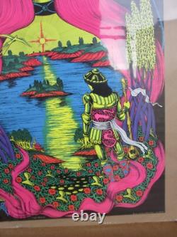 Vintage Virgin waters black light Poster 1971 Saladin 19708