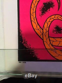 Vintage Voo Doo Dancer Blacklight Poster 1970's 23x35 Nude Afro AA Sales PP144