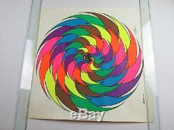 Vintage WHEE Steve Sachs Trippy Pinwheel Psychedelic Blacklight Poster VERY RARE