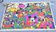 Vintage Wally Wood Disney Orgy Black Light Neon Art Poster Ripped 35x23