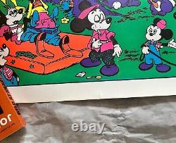 Vintage Wally Wood Disney Orgy Blacklight Neon Poster 1967