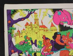 Vintage Wally Wood Disney Orgy Parody Blacklight Neon Poster 1967 23x35 (8)