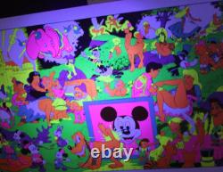 Vintage Wally Wood Disney Orgy Parody Blacklight Neon Poster 1967 23x35 (8)