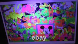 Vintage Wally Wood Disney Orgy Parody Blacklight Neon Poster 1967 23x35 (8)