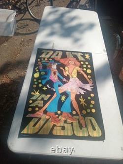 Vintage Western Graphics Black Light Poster Nate Owens Do It In A Disco Rare Htf