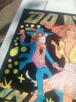 Vintage Western Graphics Black Light Poster Nate Owens Do It In A Disco Rare Htf