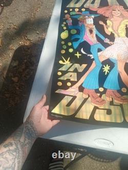 Vintage Western Graphics Black Light Poster Nate Owens Do It In A Disco Rare Htf
