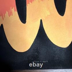 Vintage Western Graphics Black Light Velvet Poster Nate Owens Powered By Booze