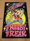 Vintage Western Graphics Blacklight Poster Frisby Freak 32 X 21 Rolled
