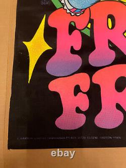 Vintage Western Graphics Blacklight Poster Frisby Freak 32 x 21 Rolled