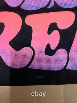Vintage Western Graphics Blacklight Poster Frisby Freak 32 x 21 Rolled