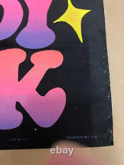 Vintage Western Graphics Blacklight Poster Frisby Freak 32 x 21 Rolled