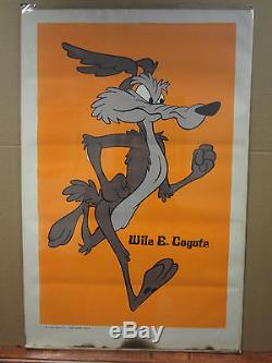Vintage Wile E. Coyote blacklight 1970s poster Warner Bros 3634