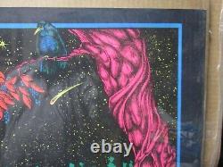 Vintage Yesterday & tomorrow Petagno Saladin black light Poster 1972 19434