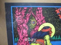 Vintage Yesterday & tomorrow Petagno Saladin black light Poster 1972 19434