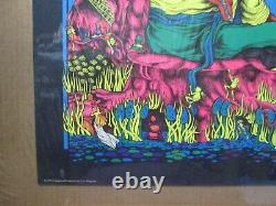 Vintage Yesterday & tomorrow Petagno Saladin black light Poster 1972 19434