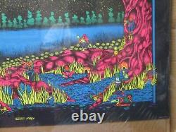 Vintage Yesterday & tomorrow Petagno Saladin black light Poster 1972 19434