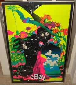 Vintage ZEPHYR blacklight poster psychedelic Jupiter Rubin Third Eye 1970 NOS
