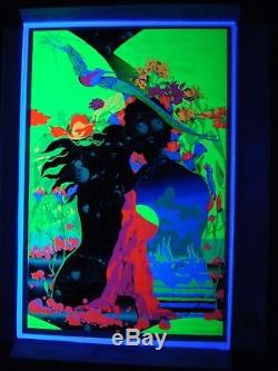 Vintage ZEPHYR blacklight poster psychedelic Jupiter Rubin Third Eye 1970 NOS