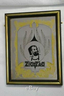 Vintage Zig Zag Man Carnival Mirror Circa 1970s Framed