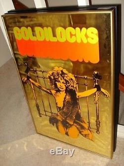 Vintage gold mylar GOLDILOCKS Blacklight Poster Warhol Foil Bondage 1971 NOS
