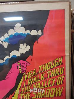 Vintage meanest son of a b in the valley troll blacklight 1971 poster 7733