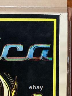 Vintage metallica blacklight poster 90s funky Rare Flocked Gimme Fuel UV 23x34
