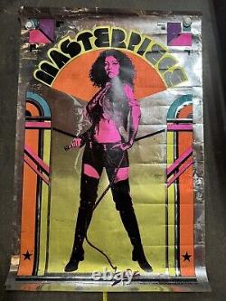 Vintage mylar MASTERPIECE blacklight poster Miss Ultra Violet Warhol Factory