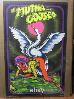 Vintage ol' Mutha. Goosed Petagno parody today black light Poster 1972 19488
