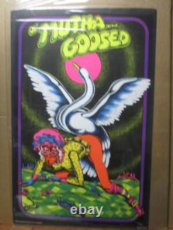 Vintage ol' Mutha. Goosed Petagno parody today black light Poster 1972 19775