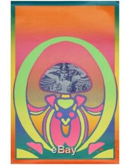 Vintage poster 1967 Peter Max blacklight poster Cleopatra extremely Rare