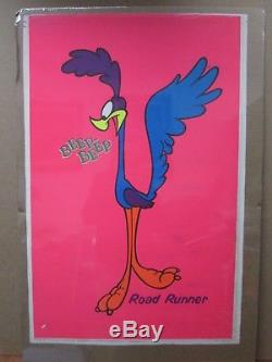 Vintage poster Black Light Poster Beep Beep Road Runner 1970's In#G670
