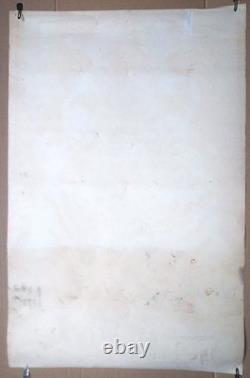 Vintage psychedelic art blacklight poster KRISHNA Orlando MacBeth 1969 Third Eye