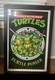 Vintage Teenage Mutant Ninja Turtles Velvet Black Light Poster Turtle Power