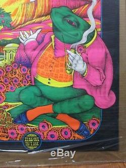 Vintage time out in time black light Poster original toad psychedelic 1970 12611