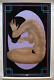 Vintage Velvet Sister Black Light Poster Flocked Afro Pick African Woman Girl