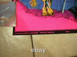 Virgins Sacrificed Blacklight Poster 1970's Western Graphics Mancave Vintage