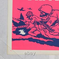 Visit Beautiful Vietnam 23x35 Original Blacklight Anti War ProtestPoster 1970s